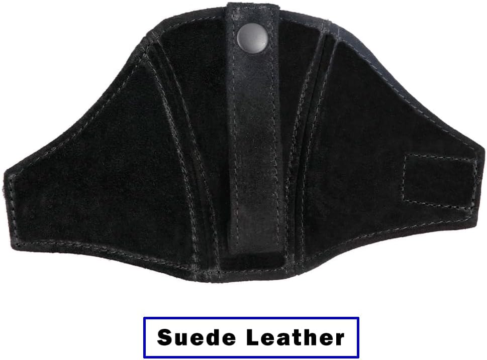 1X Racing Bucket Seat Belt Guide Seatbelt Holder Protector,Suede Leather (Black Leather/Black Stitching)