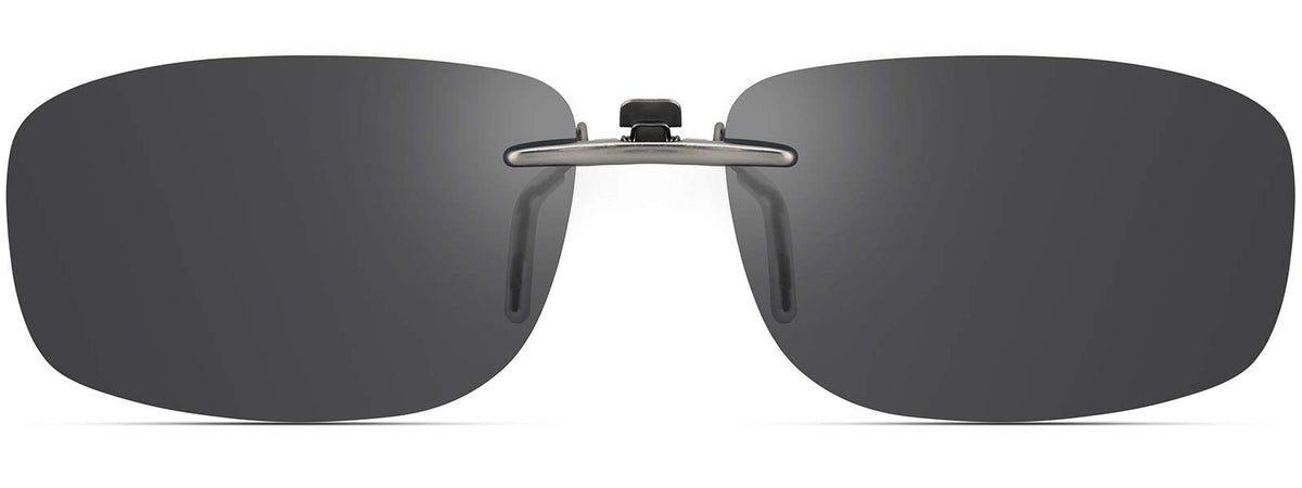 CAXMAN Polarized Clip On Sunglasses Over Prescription Glasses Men Women Compact Fit Non-Flip Up