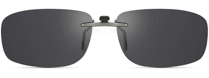CAXMAN Polarized Clip On Sunglasses Over Prescription Glasses Men Women Compact Fit Non-Flip Up