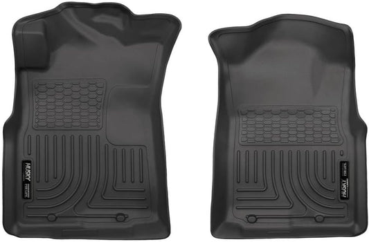 Husky Liners Weatherbeater Floor Mats | Fits 2005-2015 Toyota Tacoma, Double & Access CAB ONLY; 2005-2014 Tacoma Standard CAB | Front Row, 2-pc Black - 13941
