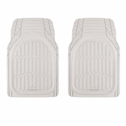 Motor Trend FlexTough Floor Mats for Cars, Black Deep Dish All-Weather Car Mats, Waterproof Trim-to Fit Automotive Floor Mats for Cars Trucks SUV, Universal Floor Liner Car Accessories