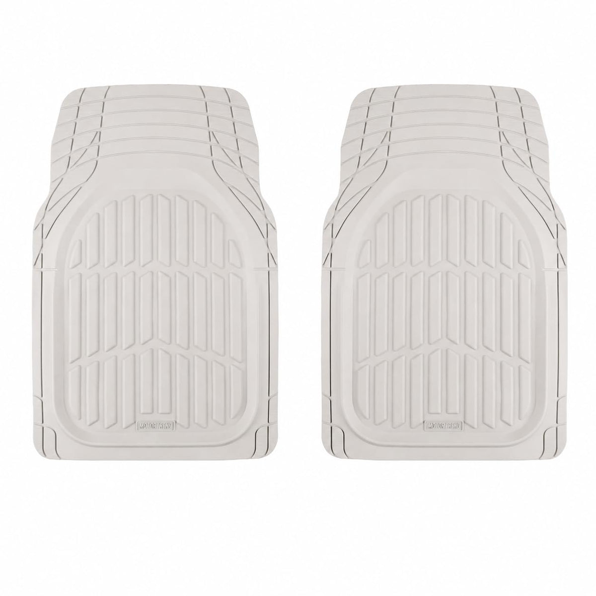 Motor Trend FlexTough LITE Rubber Car Mats Full Set - All Weather Floor Mats for Cars & SUVs - Automotive Waterproof Black Car Floor Mats for Cars Interior Accessories Universal Trim-to-Fit