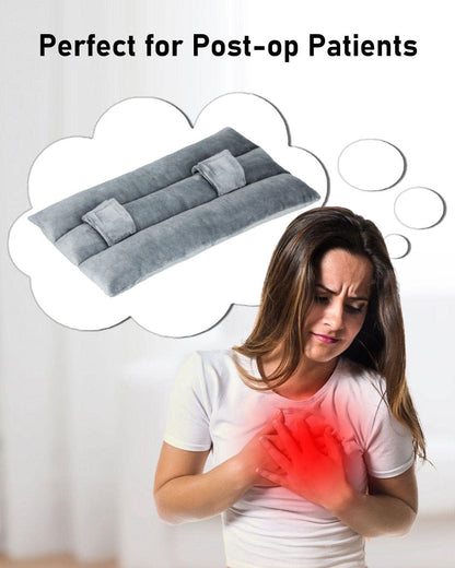 BELINOUS Seat Belt Pillows for Post Mastectomy Surgery (Gray)