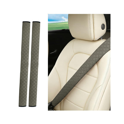 2PCS Car Seat Belt Cover Leather Shoulder Cushion Pad Pink