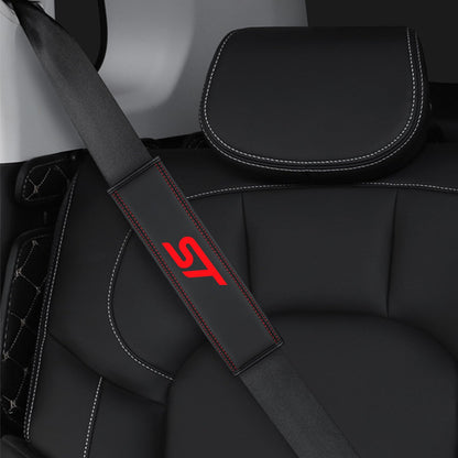 Designe for Camaro RS Seatbelt Cover Pad 2pack car Accessories Compatible with Camaro RS Shoulder Strap Protector with Comfortable Soft Leather. (HWZ-hjd-RS)