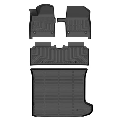 HAFIDI® Floor Mats & Cargo Liner Set Fit for 2023-2027 Kia NIRO & NIRO Hybrid (Not for NIRO EV &NIRO PHEV) All Weather Protection TPE Anti-Slip Floor Liners Custom Accessories -Black