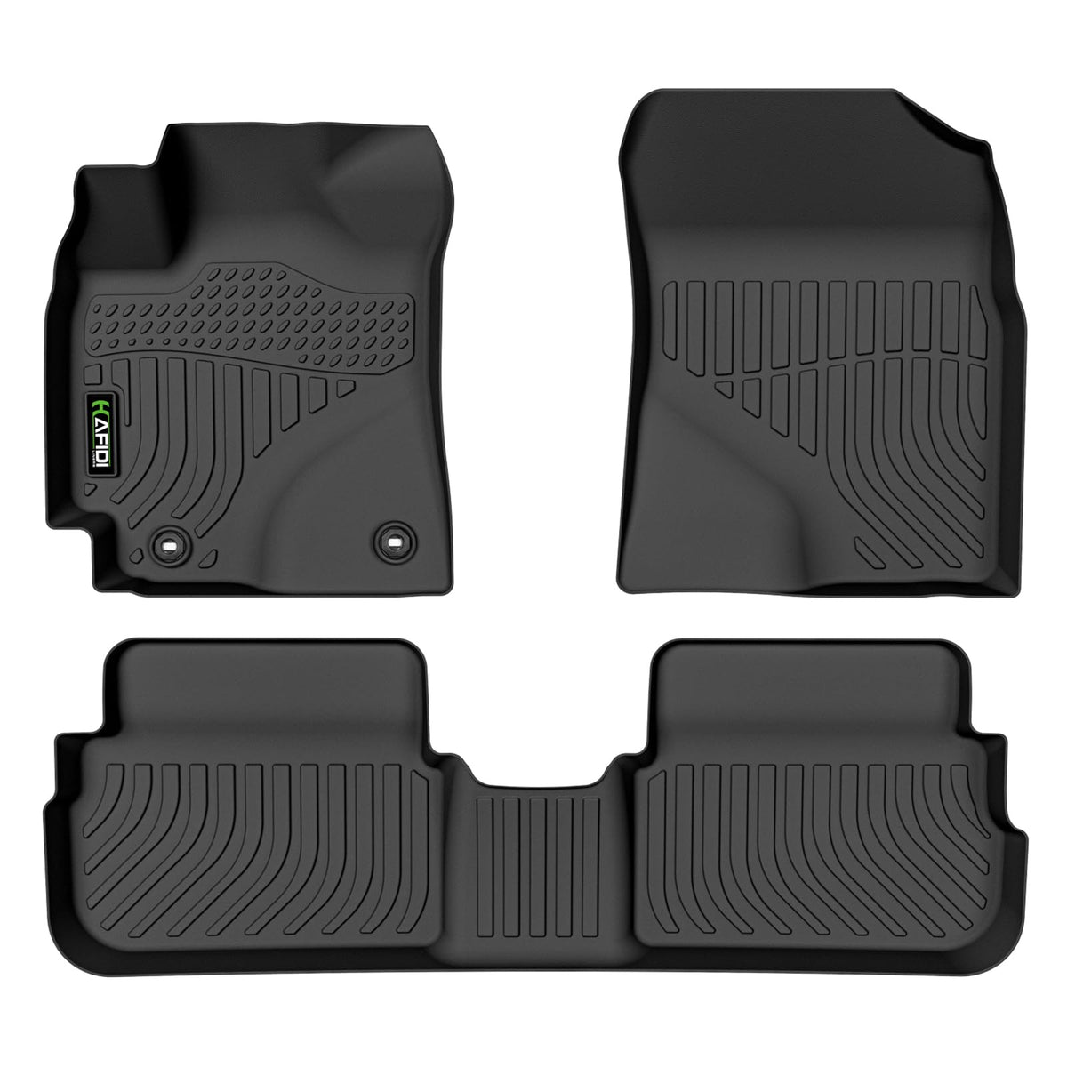Floor Mats Custom for Toyota Corolla 2009-2013 All Weather Protection TPE Heavy Duty Non-Slip Automotive Floor Liners Fits Front& 2nd Row Full Set Accessories, Black