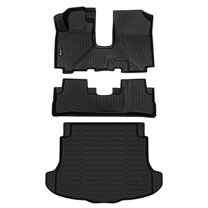HAFIDI® Floor Mats & Cargo Liner Set Fit for 2023-2027 Kia NIRO & NIRO Hybrid (Not for NIRO EV &NIRO PHEV) All Weather Protection TPE Anti-Slip Floor Liners Custom Accessories -Black