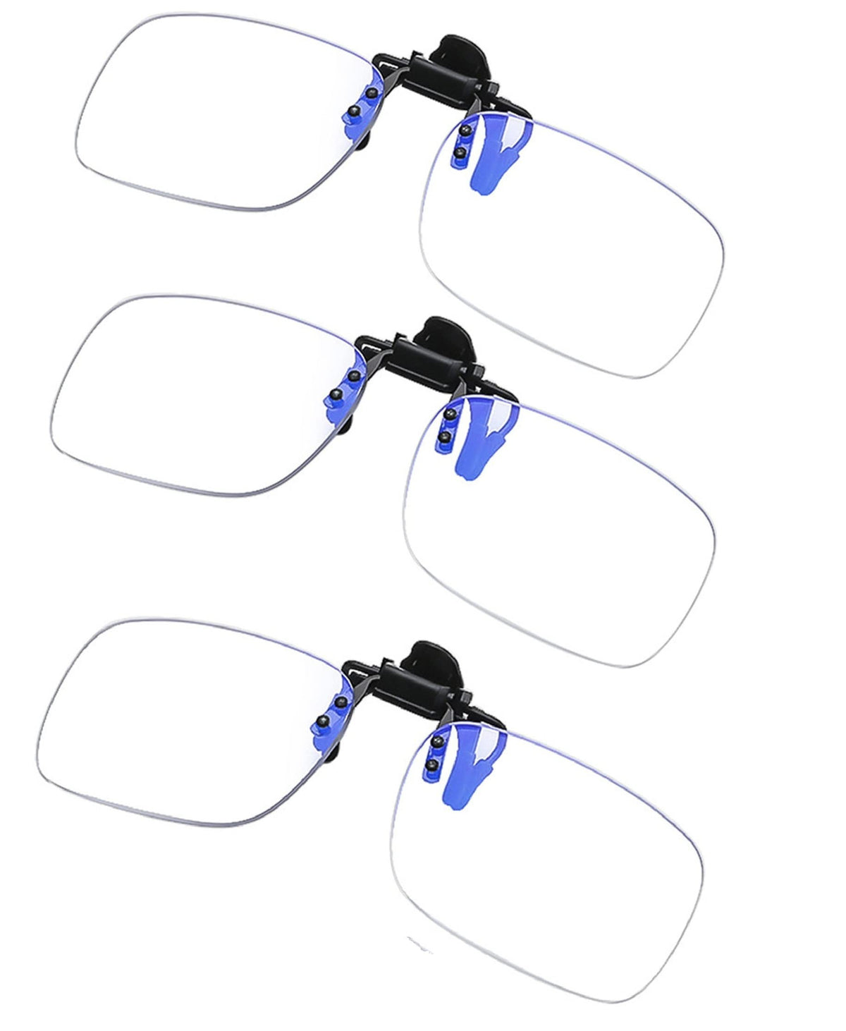 Clip on Flip up Polarized Lens For Prescription Glasses UV Protection Sunglasses (Clear lenses not Polarized)