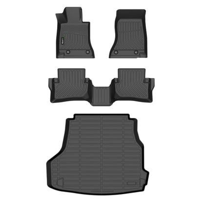 HAFIDI® Floor Mats & Cargo Liner Set Fit for 2023-2027 Kia NIRO & NIRO Hybrid (Not for NIRO EV &NIRO PHEV) All Weather Protection TPE Anti-Slip Floor Liners Custom Accessories -Black