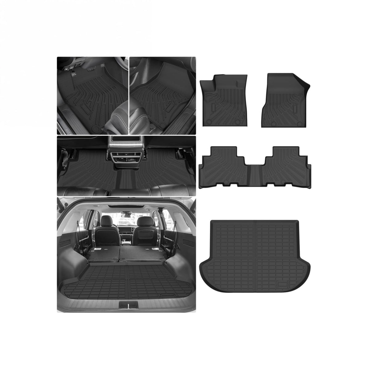 Cartist Floor Mats Fit for Honda HR-V HRV 2023 2024 2025 2026 (Include Hybrid) All Weather Floor Liners Front & 2nd Row Floor Mat for HRV Heavy Duty
