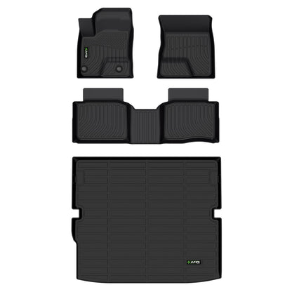 Floor Mats Custom for Toyota Corolla 2009-2013 All Weather Protection TPE Heavy Duty Non-Slip Automotive Floor Liners Fits Front& 2nd Row Full Set Accessories, Black