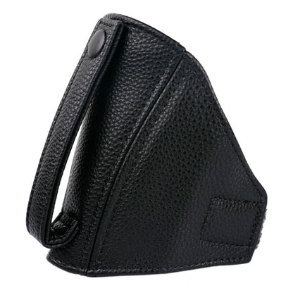 1X Racing Bucket Seat Belt Guide Seatbelt Holder Protector,Suede Leather (Black Leather/Black Stitching)