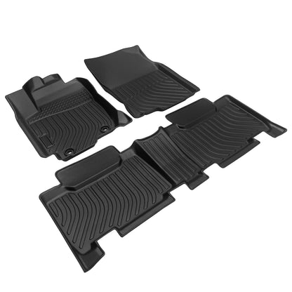 Car Floor Mats for 2012-2017 Chevy Equinox &GMC Terrain/Terrain Denali,All Weather TPE Full Set Includes 1st 2nd Row Front (for 12-17 Chevrolet Equinox/GMC Terrain/Denali)