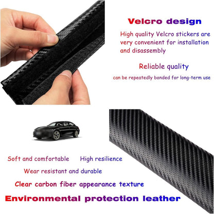 2PCS Car Seat Belt Cover for BMW, Carbon Fiber Seatbelt
