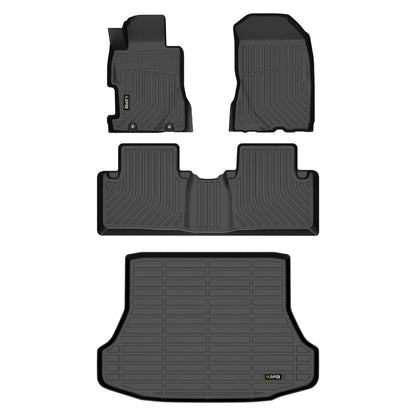 HAFIDI® Floor Mats & Cargo Liner Set Fit for 2023-2027 Kia NIRO & NIRO Hybrid (Not for NIRO EV &NIRO PHEV) All Weather Protection TPE Anti-Slip Floor Liners Custom Accessories -Black