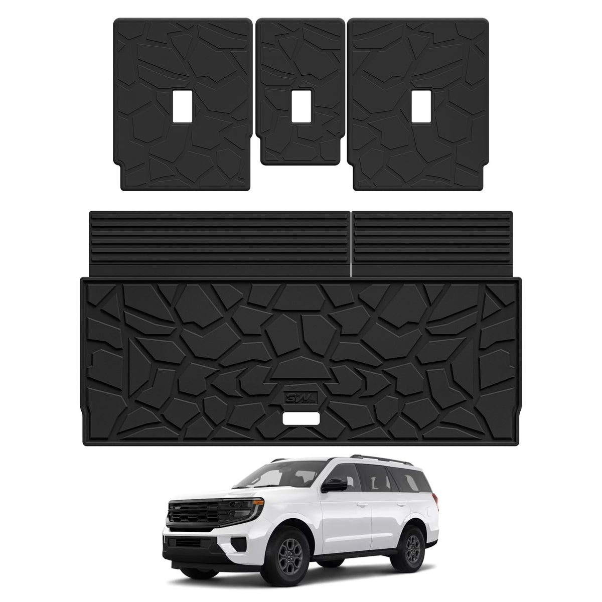 3W Floor Mats for Chevrolet Chevy Colorado/GMC Canyon Crew Cab 2023-2026