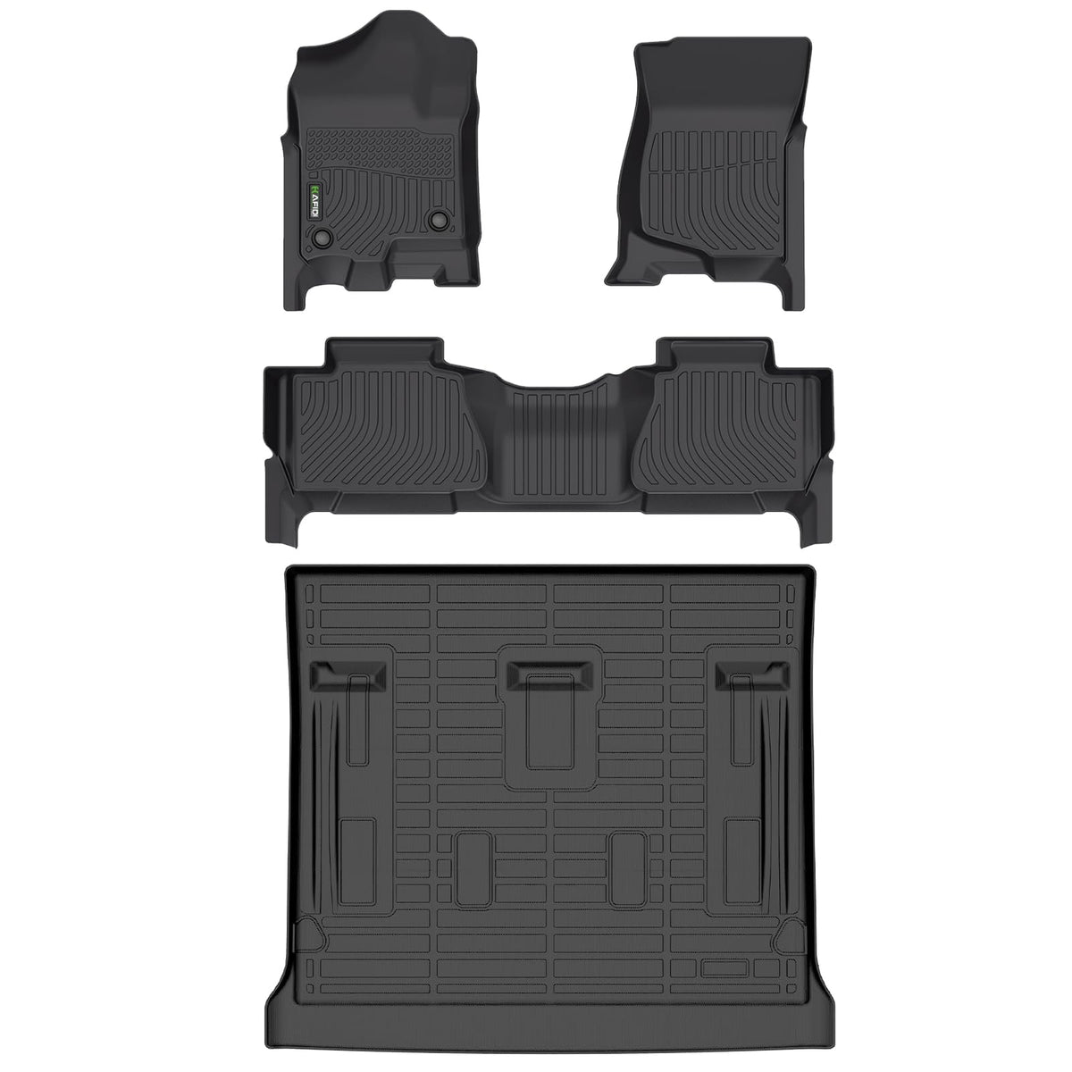 HAFIDI® Floor Mats & Cargo Liner Set Fit for 2023-2027 Kia NIRO & NIRO Hybrid (Not for NIRO EV &NIRO PHEV) All Weather Protection TPE Anti-Slip Floor Liners Custom Accessories -Black