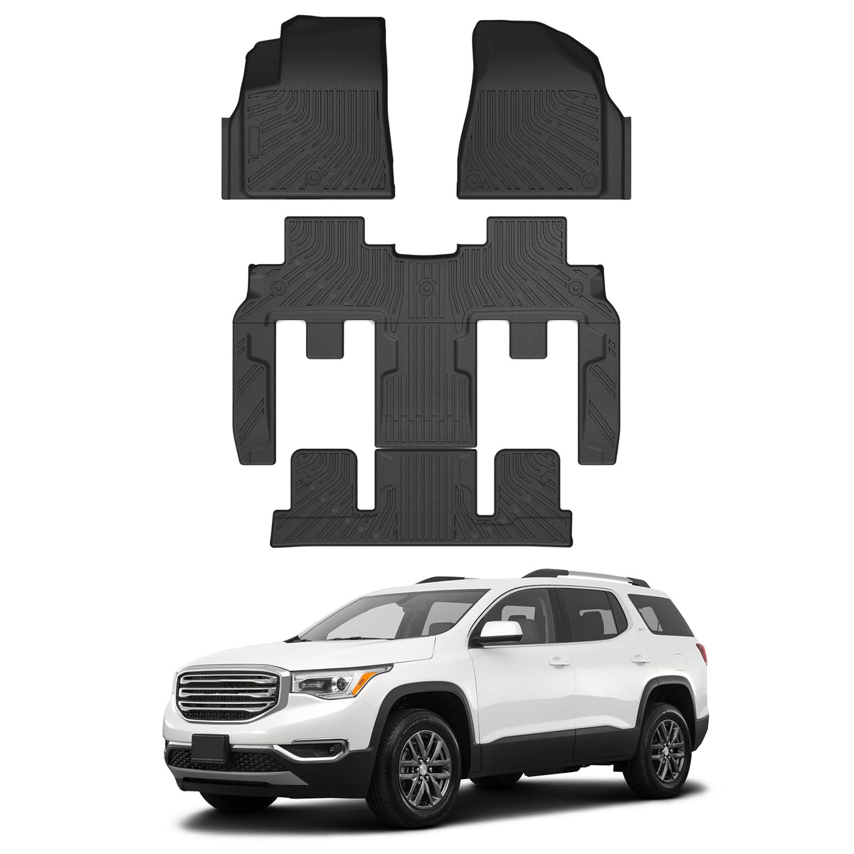 Cartist Floor Mats Fit for Honda HR-V HRV 2023 2024 2025 2026 (Include Hybrid) All Weather Floor Liners Front & 2nd Row Floor Mat for HRV Heavy Duty