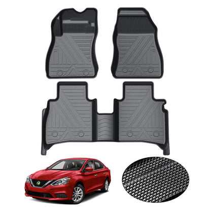 KUST Custom Fit Floor Mats for 2019-2025 2026 Nissan Altima Accessories All Weather Floor Mat Carpet Liners Front Rear 2 Row Seat Black Liner TPE