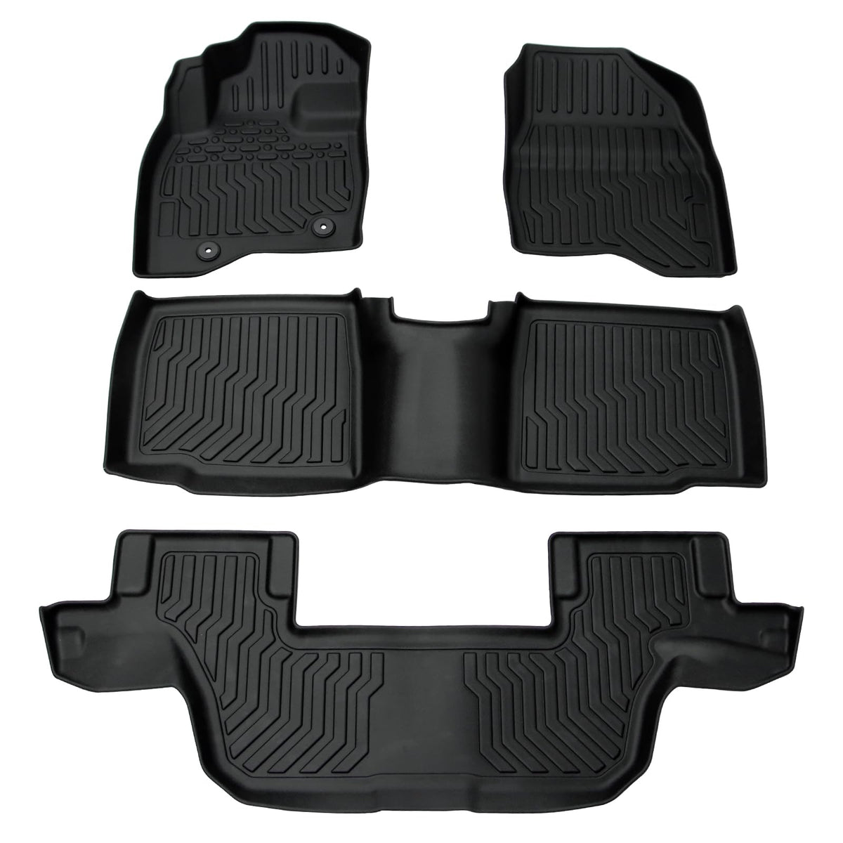Floor Mats for 2013-2018 Lexus ES350,All-Weather TPE Rubber Floor Mats Fits 1st & 2nd & Row,Anti-Slip Floor Liners Full Set Automobile mats Accessories Black
