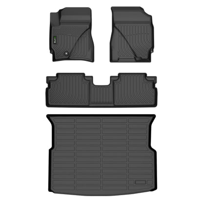 HAFIDI® Floor Mats & Cargo Liner Set Fit for 2023-2027 Kia NIRO & NIRO Hybrid (Not for NIRO EV &NIRO PHEV) All Weather Protection TPE Anti-Slip Floor Liners Custom Accessories -Black