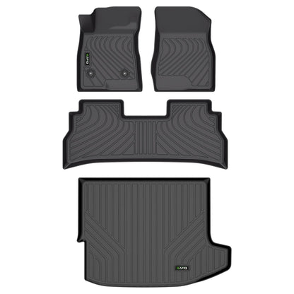 HAFIDI® Floor Mats & Cargo Liner Set Fit for 2023-2027 Kia NIRO & NIRO Hybrid (Not for NIRO EV &NIRO PHEV) All Weather Protection TPE Anti-Slip Floor Liners Custom Accessories -Black