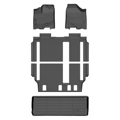 HAFIDI® Floor Mats & Cargo Liner Set Fit for 2023-2027 Kia NIRO & NIRO Hybrid (Not for NIRO EV &NIRO PHEV) All Weather Protection TPE Anti-Slip Floor Liners Custom Accessories -Black
