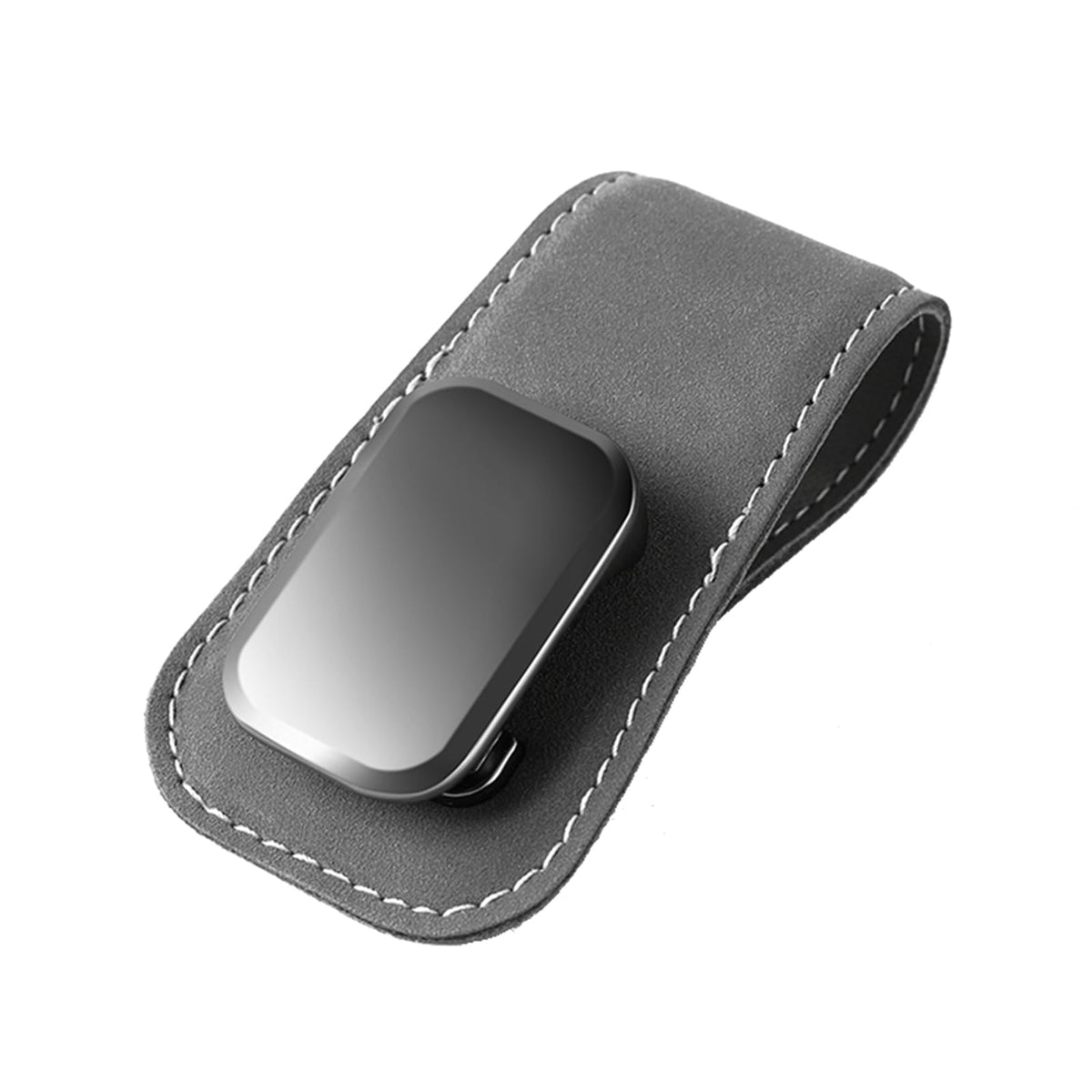 Suede Car Visor Sunglass Holder for Porsche 718 911 991 992 996 997 Boxster Cayman Carrera Taycan, Metal Clip Organizer Eyewear Holder Car Accessories for Sunglasses,Black