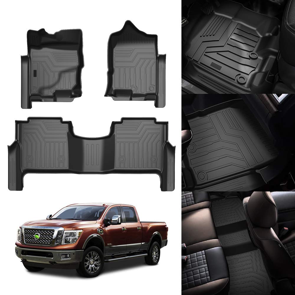 KUST Custom Fit Floor Mats for 2019-2025 2026 Nissan Altima Accessories All Weather Floor Mat Carpet Liners Front Rear 2 Row Seat Black Liner TPE