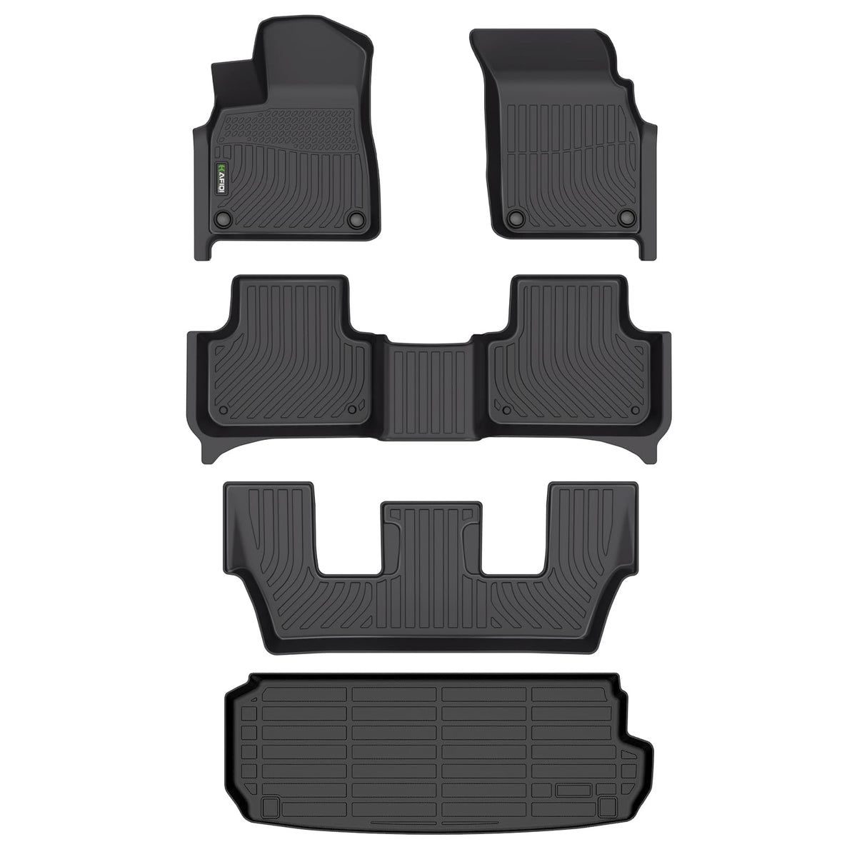 HAFIDI® Floor Mats & Cargo Liner Set Fit for 2023-2027 Kia NIRO & NIRO Hybrid (Not for NIRO EV &NIRO PHEV) All Weather Protection TPE Anti-Slip Floor Liners Custom Accessories -Black