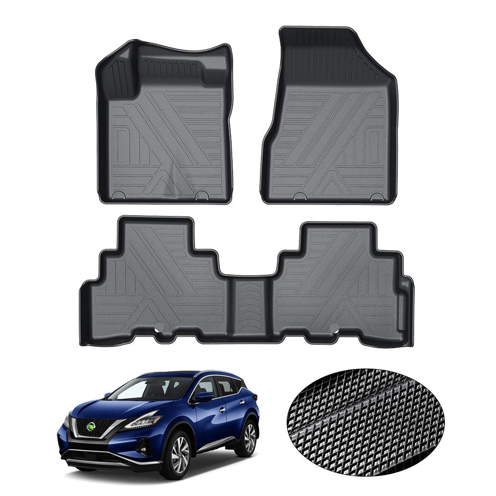 KUST Custom Fit Floor Mats for 2019-2025 2026 Nissan Altima Accessories All Weather Floor Mat Carpet Liners Front Rear 2 Row Seat Black Liner TPE
