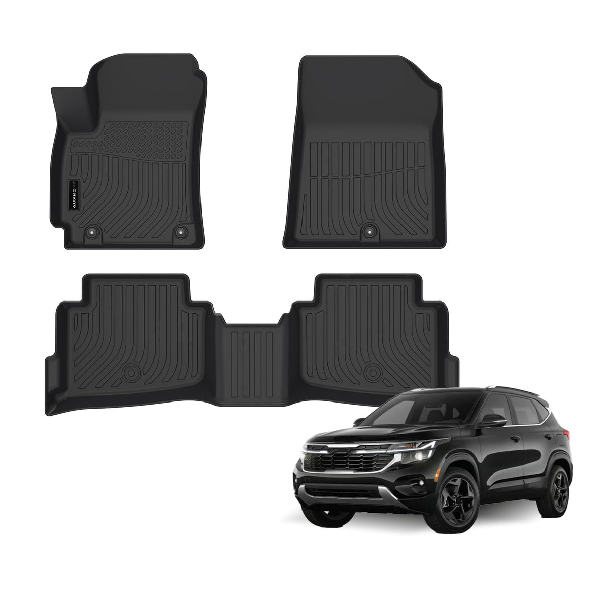 AUXKO Floor Mats Cargo Mat Backrest Mat for 2027 Kia Telluride Hybrid