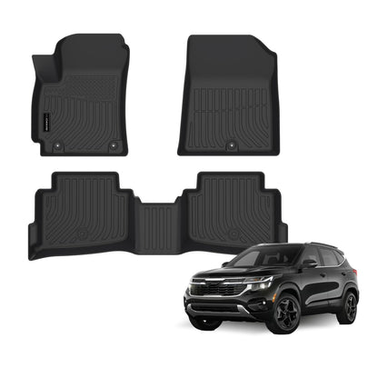 AUXKO Floor Mats Cargo Mat Backrest Mat for 2027 Kia Telluride Hybrid