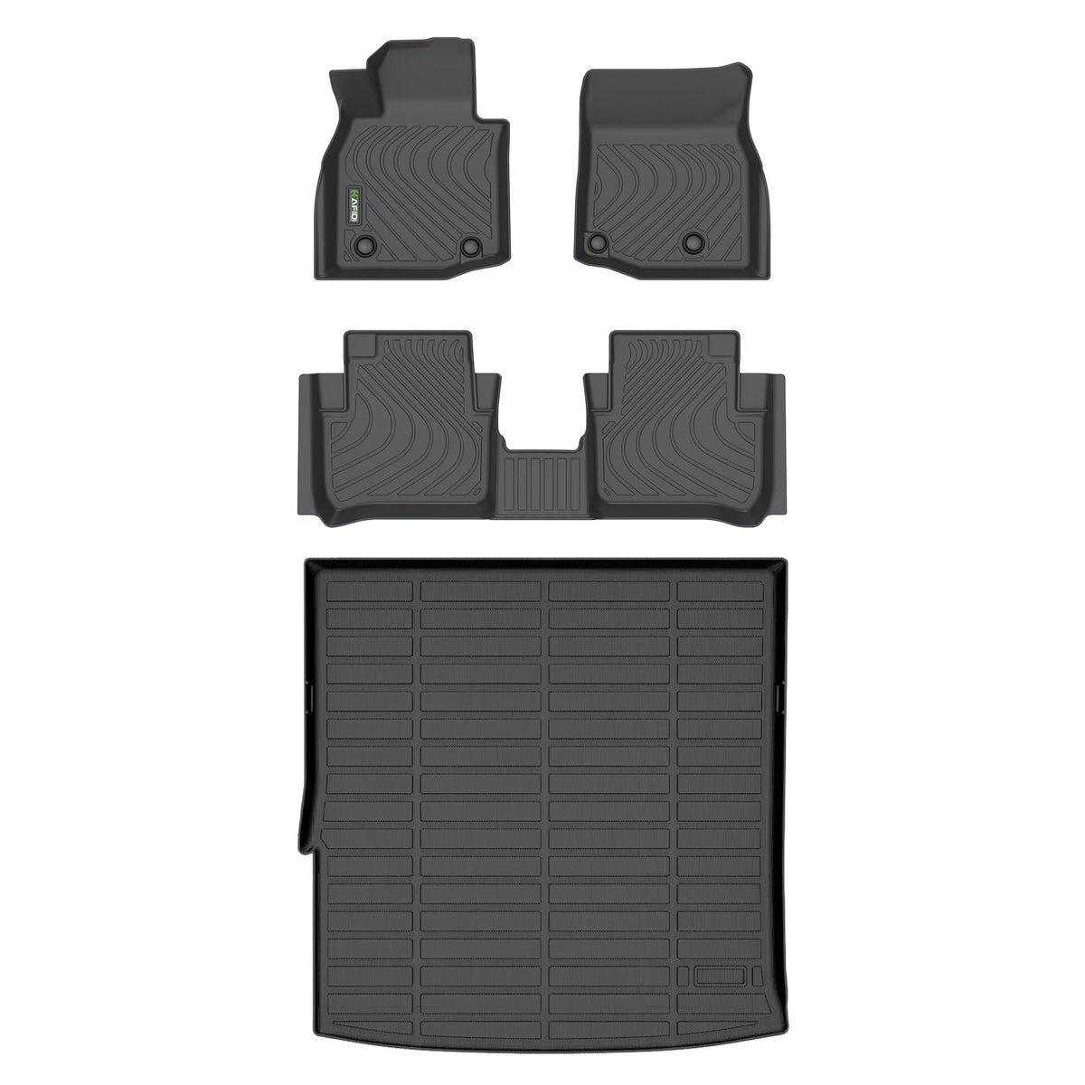 HAFIDI® Floor Mats & Cargo Liner Set Fit for 2023-2027 Kia NIRO & NIRO Hybrid (Not for NIRO EV &NIRO PHEV) All Weather Protection TPE Anti-Slip Floor Liners Custom Accessories -Black