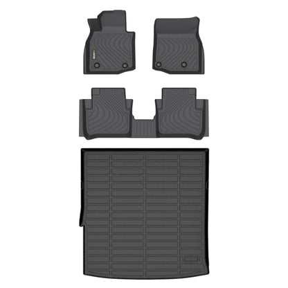HAFIDI® Floor Mats & Cargo Liner Set Fit for 2023-2027 Kia NIRO & NIRO Hybrid (Not for NIRO EV &NIRO PHEV) All Weather Protection TPE Anti-Slip Floor Liners Custom Accessories -Black