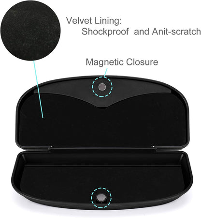 MOSISO Car Visor Sunglasses Case, ABS Eyeglasses Holder Protective Box