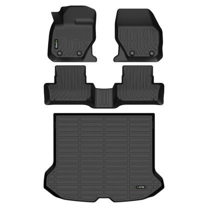HAFIDI® Floor Mats & Cargo Liner Set Fit for 2023-2027 Kia NIRO & NIRO Hybrid (Not for NIRO EV &NIRO PHEV) All Weather Protection TPE Anti-Slip Floor Liners Custom Accessories -Black