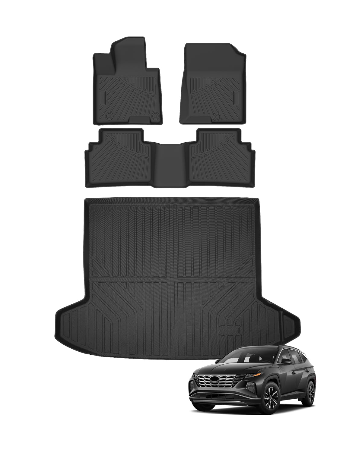 Cartist Floor Mats Fit for Honda HR-V HRV 2023 2024 2025 2026 (Include Hybrid) All Weather Floor Liners Front & 2nd Row Floor Mat for HRV Heavy Duty