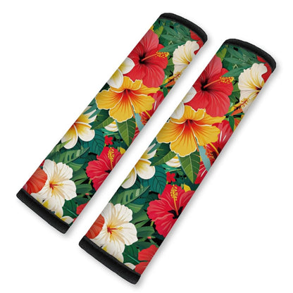 2Pcs Soft Auto Seat Belt Cover Pad Neon Galaxy Sea Turtle Print Colorful Car Seatbelt Shoulder Cushion for Comfortable Driving, Compatible with All Cars' Seatbelt and Backpack Straps