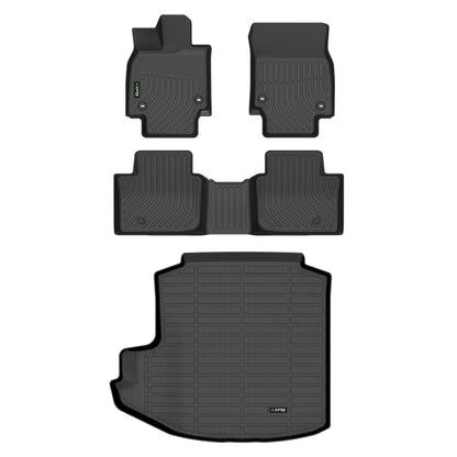HAFIDI® Floor Mats & Cargo Liner Set Fit for 2023-2027 Kia NIRO & NIRO Hybrid (Not for NIRO EV &NIRO PHEV) All Weather Protection TPE Anti-Slip Floor Liners Custom Accessories -Black