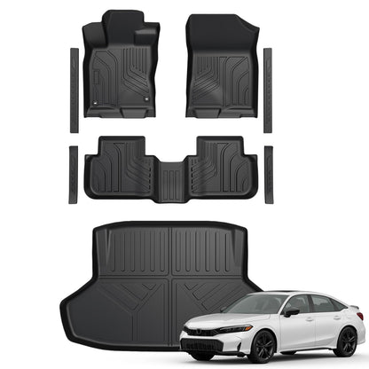 Floor Mats for 2016-2021 Honda Civic Sedan Accessories