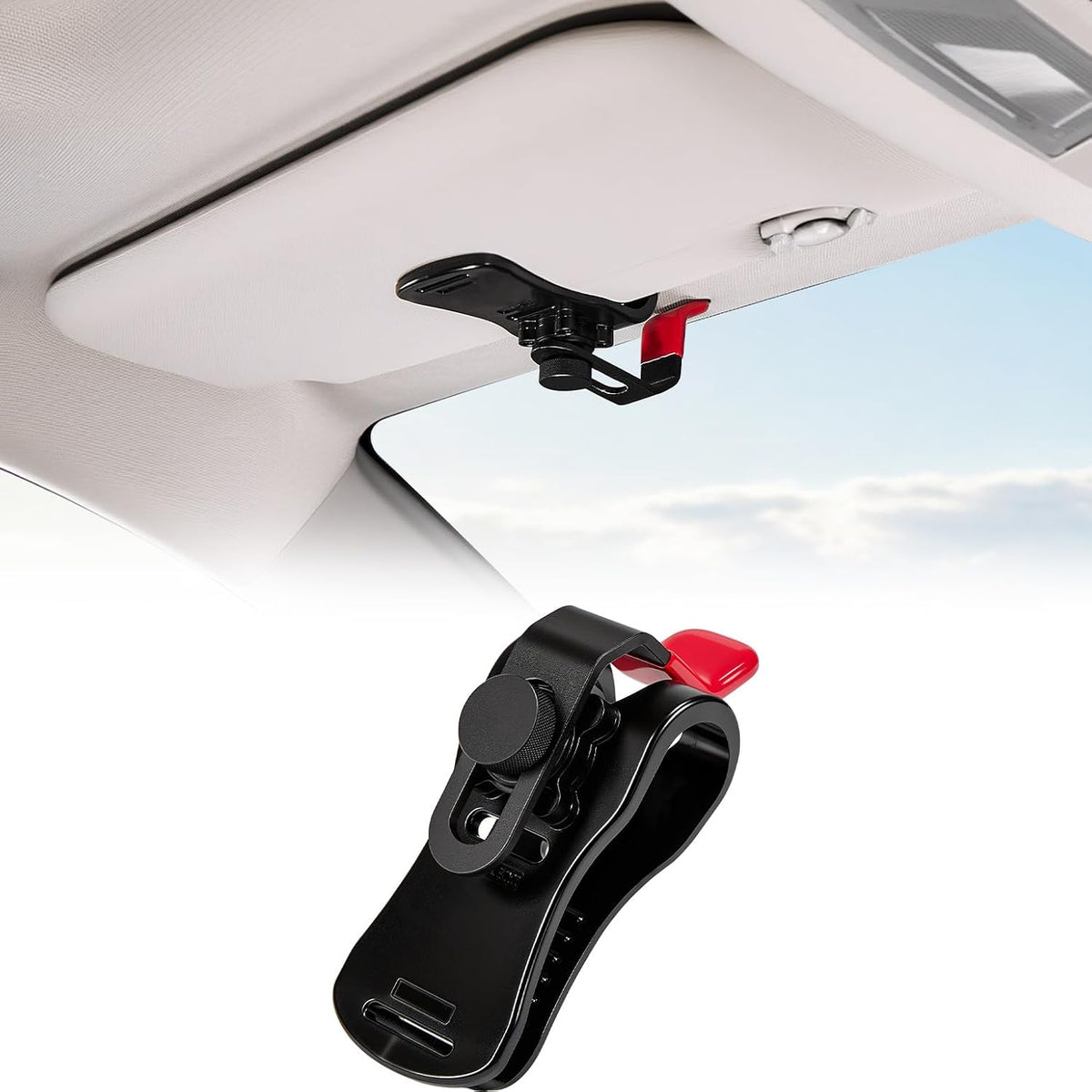 JOYTUTUS Upgraded Zinc-Aluminum Alloy Sun Visor Repair Clip for Car, Heavy Duty Quick Fix to Keep Sun Visor Up, Rust-Proof & Heat-Resistant Universal Car Visor Clip Fix