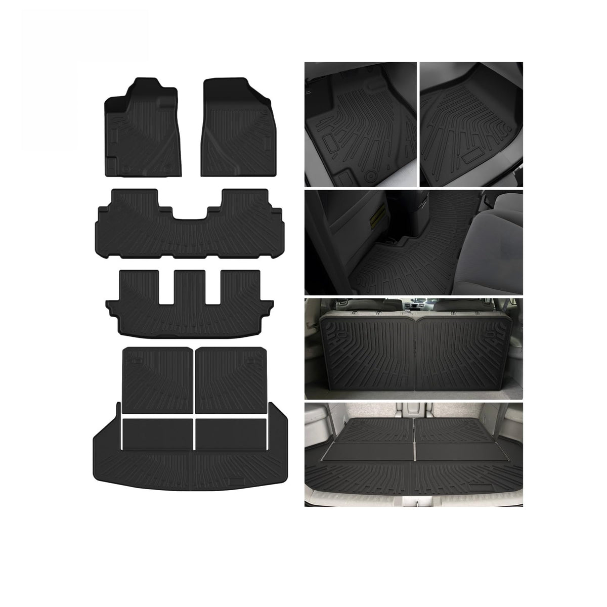 Cartist Floor Mats Fit for Honda HR-V HRV 2023 2024 2025 2026 (Include Hybrid) All Weather Floor Liners Front & 2nd Row Floor Mat for HRV Heavy Duty
