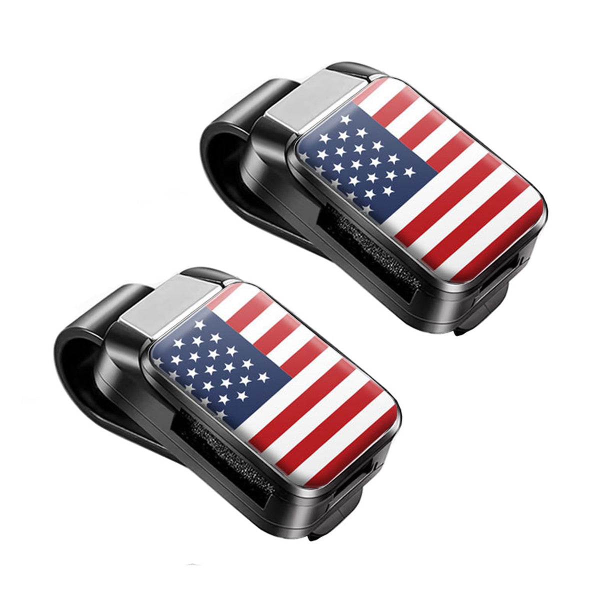Dsycar 2 Pack Sunglasses Holder for Car, Double Holder Visor Sunglass Clip