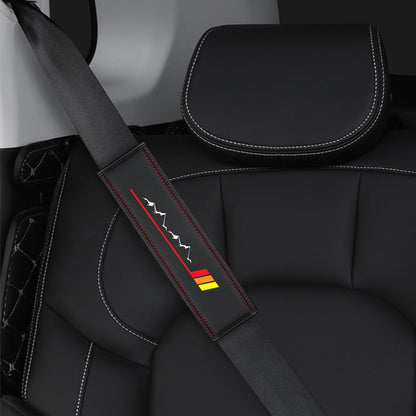 Designe for Camaro RS Seatbelt Cover Pad 2pack car Accessories Compatible with Camaro RS Shoulder Strap Protector with Comfortable Soft Leather. (HWZ-hjd-RS)