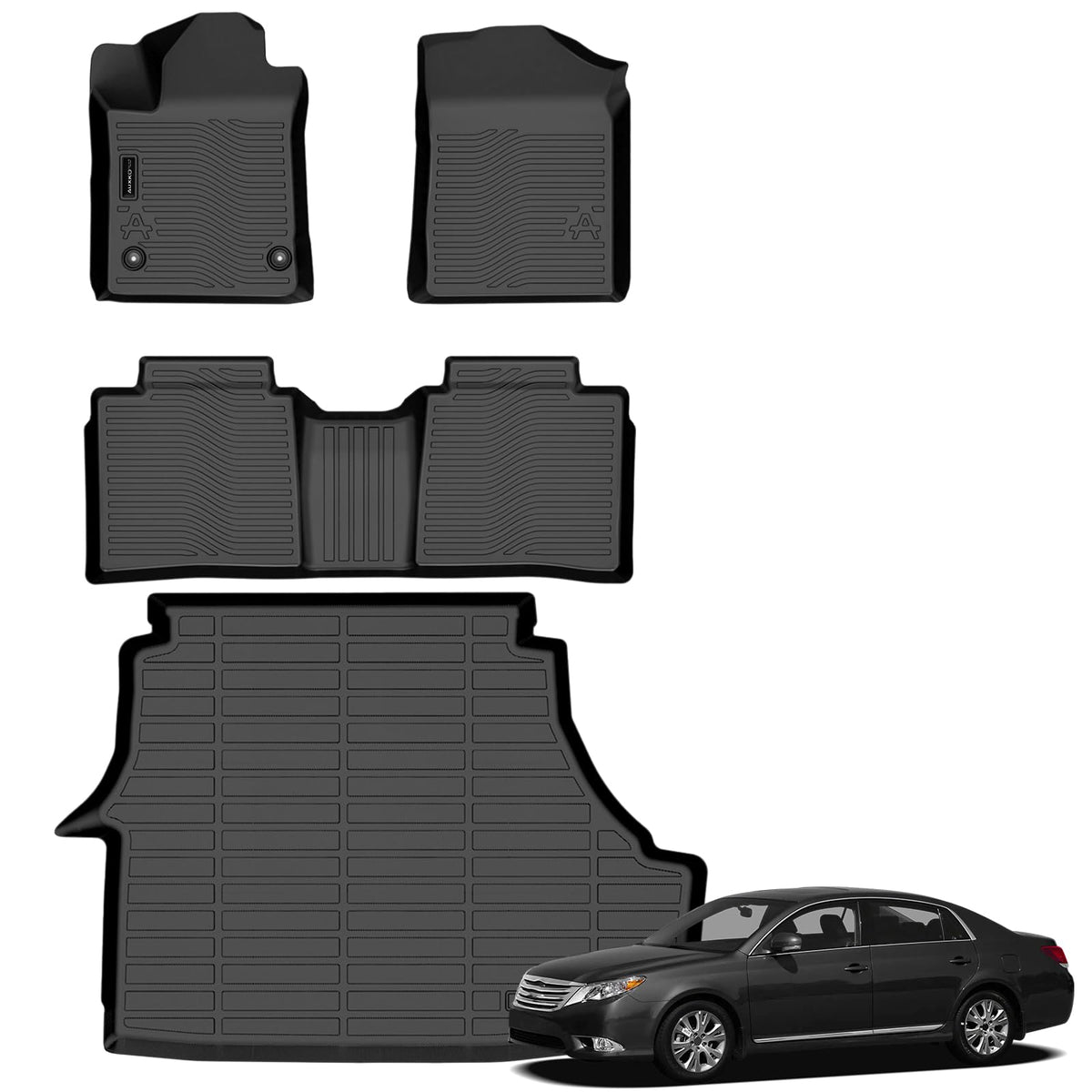 AUXKO All Weather Floor Mats for Toyota Camry 2025 2026 Include Hybrid