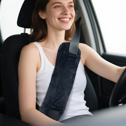 Rounded Corners Seat Belt Pillow for Post Heart Surgery