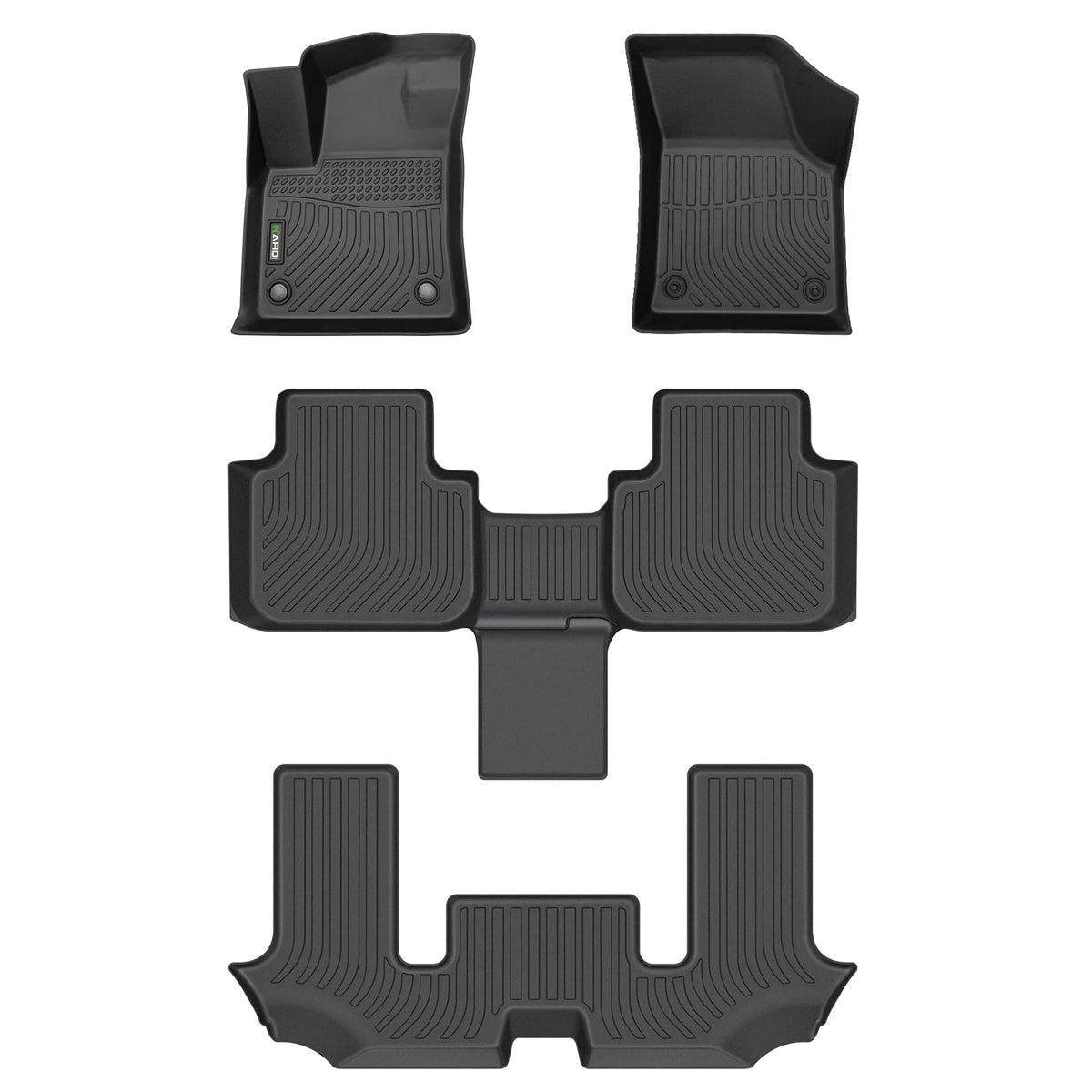HAFIDI® Floor Mats & Cargo Liner Set Fit for 2023-2027 Kia NIRO & NIRO Hybrid (Not for NIRO EV &NIRO PHEV) All Weather Protection TPE Anti-Slip Floor Liners Custom Accessories -Black