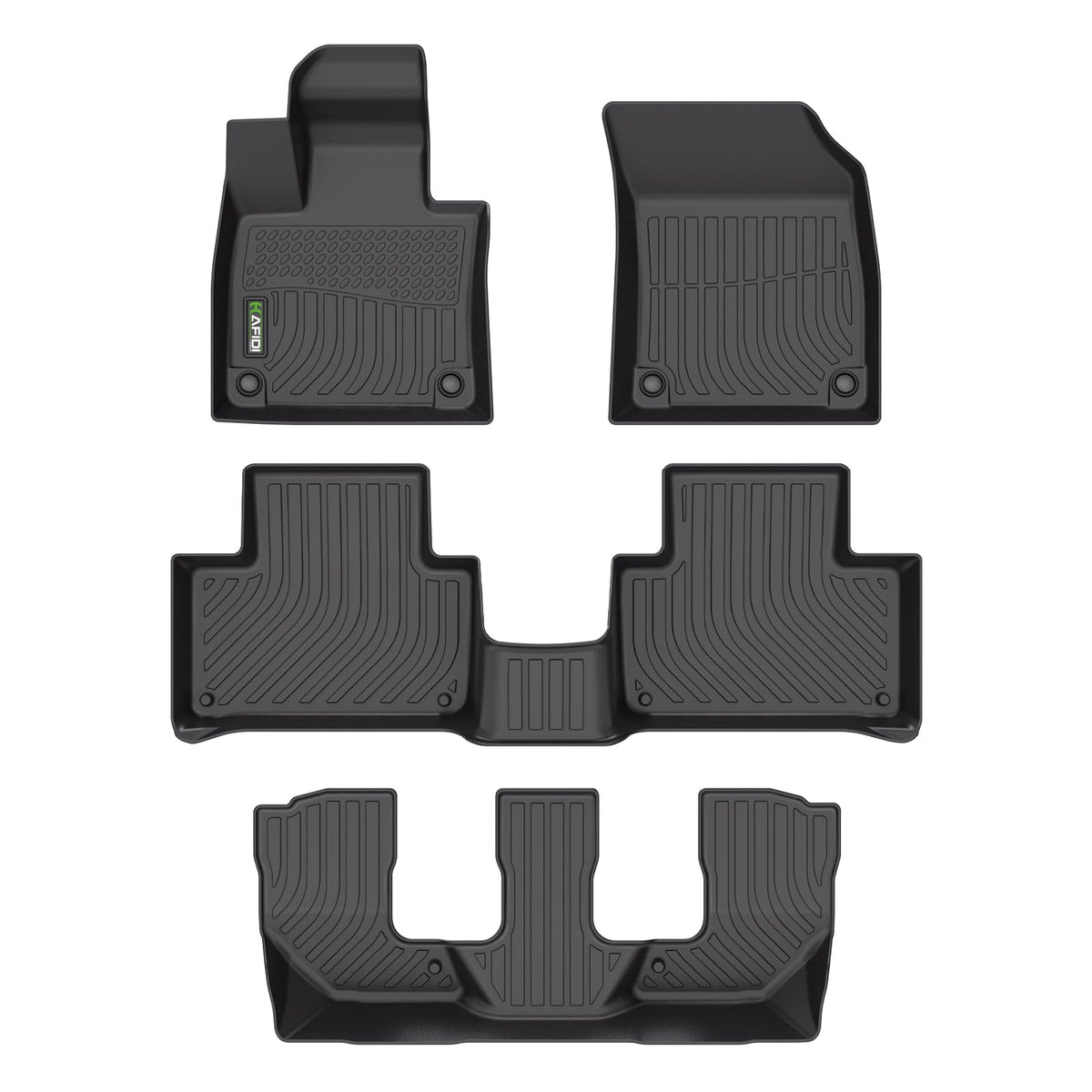 HAFIDI® Floor Mats & Cargo Liner Set Fit for 2023-2027 Kia NIRO & NIRO Hybrid (Not for NIRO EV &NIRO PHEV) All Weather Protection TPE Anti-Slip Floor Liners Custom Accessories -Black